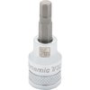 Dynamic Tools 3/8"Dr SAE Hex Head, 7/32" Bit Standard Length, Chrome Socket D006056